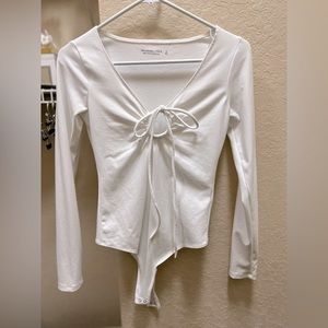 Abercrombie and Fitch white bodysuit